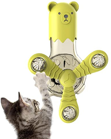 JPSDOWS Jouet pour Chat Moulin à Vent | Moulin à Vent Chat Spinner Jouets Nourriture pour Animaux,Jouets éducatifs Suspendus pour Animaux Compagnie pour Chats, Chiens, Chiots