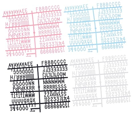 Ciieeo 8stücke Filz Buchstabentafel Kreative Nachrichtentafel Aus Kunststoff Buchstaben Und Botschaften Für Zuhause Büro Und Fotodekoration