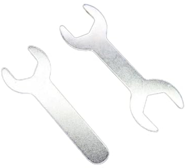 CYCLYTE Jeu de Plates Portables- 2 Clés 8mm et 14mm à Fourches Polygonales Dimension - Clés Hexagonales à Bouts Ouverts Petites