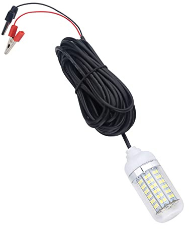 Sahgsa 12 V utomhus LED dyklampa under vatten nattbåt fiske lju (vitt ljus)