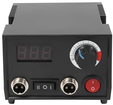 Brandmalstation mit 2 Brandmalerei-Stiften, Brennkolben Set mit 20-teilig Spitzen, Doppelstift Brandmalerei Brennpeter für holz, Bastelset Lötstation Lötkolben Set mit Digitalanzeige, 300-700°C