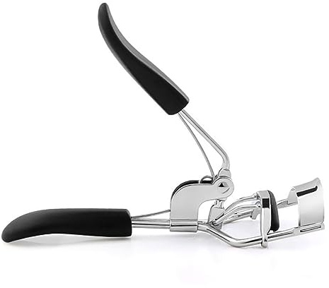 Wimpernzange Schwarz Tragbar für Jede Augenform, Silikon Abs | Wimpernclip, Kosmetik Make Up Werkzeug, Sanftes Biegen der Härchen, Kompakt für Unterwegs, Präziser Halt