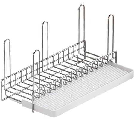 Generico Asciugatore per Bottiglie,Supporto per Biberon | Scolastoviglie Acciaio Inossidabile Organizer Risparmio Spazio per Tazze Bicchieri Lavaggio Cucina