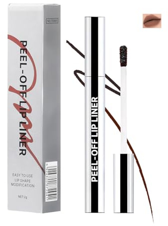 All-Day Wear Matte Peel Off Lip Stain Long Lasting Waterproof Lip Liner Highly Pigmented Non-Stick Lipstick Smudge-Proof Transfer-Proof (Mocha Smoke)