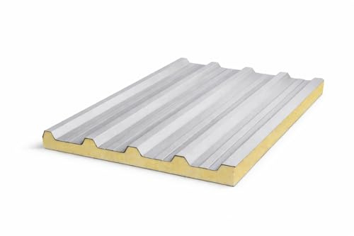 Lastra Coibentata Grecata 100x50 cm Spessore 3 cm – Pannello per Copertura e Tettoie, Isolante Termico, Facile da Installare, Ideale per Box e Verande – LEMAG SRL