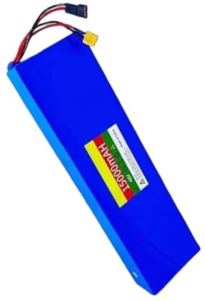 IOLKHFK Batteria agli ioni di Litio 13S4P 48V 15Ah, BMS Integrato, connettore: Spina XT60+T, Compatibile con Il Pacco Batteria for Scooter Elettrico Evercross H5