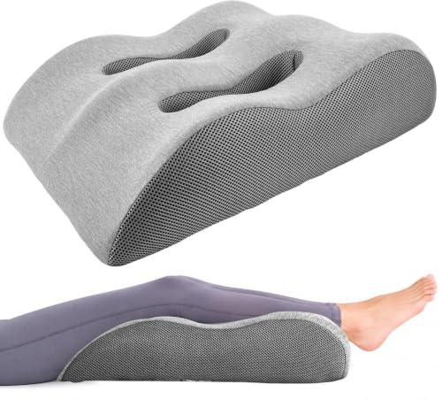 Suxulxn Venenkissen Beinhochlagerungskissen zum Hochlagern, multifunktionale Bolster als Rücken- & Sitzkissen, atmungsaktiv & ergonomisch, Abnehmbarer Bezug, beinkissen, Beinlagerungskissen, Grau