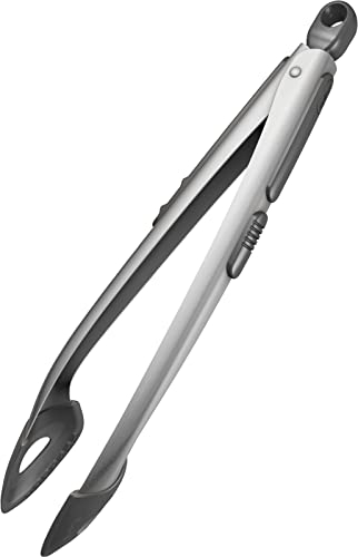 Zyliss E42033 Küchenzange, 38cm, Lebensmittelzange/Bratzange/Grillzange mit Silikonspitzen, 5 Jahre Garantie