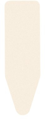 Brabantia 2mm Built-in-Foam Ironing Board Cover (B Board/Ecru) Heat-Resistant, Non-Slip, Cord Fastener
