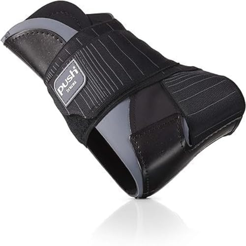 PUSH Ortho Ankle Brace Aequi - Stabilizer for Sprain, Injury, Instability, Fracture, Arthritis - Compression Support, Comfortable Fit, Moisture-Wicking (Right-Size 1)