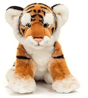 Teddy Hermann 90448 Tiger braun 32 cm, Kuscheltier mit idealem Recyclinganteil (Füllmaterial)
