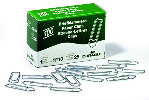 Durable Briefklammern, 32 mm, 2000 Stück, verzinkt, 121025