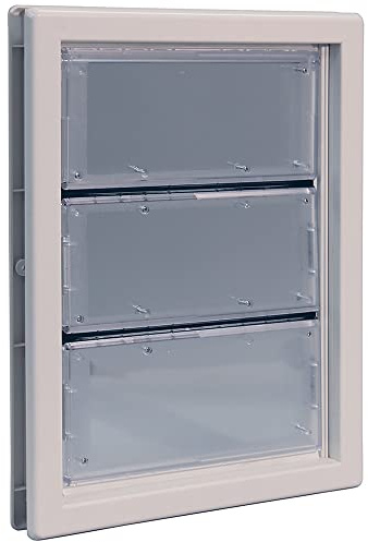 Ideal Pet Products Air Seal Pet Door with Telescoping Frame, Large, 10.25 x 15.75 Flap Size