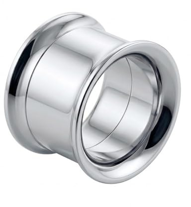 Monster Piercing 5mm Tunnels de Chair en Acier Chirurgical 316L - Jauge d'oreille à vis filetée - Bouchons et Tunnels - Vendus à la pièce