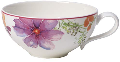 Villeroy und Boch Mariefleur Tea Basic Teetasse, 240 ml, Höhe: 5 cm, Premium Porzellan