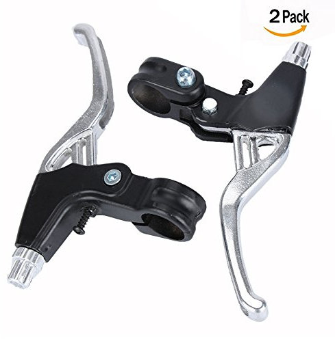 OFKPO 1 Paire Leviers de Frein en Alliage d'Aluminium de Vélo, Poignée de Frein de Vélo et VTT, Levier de Frein Vélo Frein à Main Universel