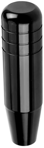 Auto Schaltknauf 13CM Universal Schaltknüppel Tunning mit 3 Adaptern für Unifür Versal Schwarz Schalthebelknopf aus Metall