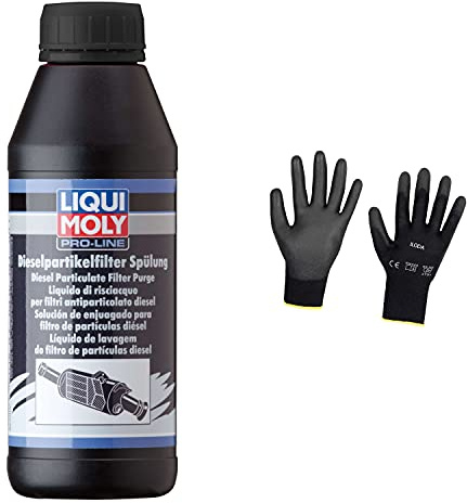 Iloda Original Liqui Moly 500ml Pro-Line Dieselpartikelfilterspülung 5171 Schutzhandschuhe