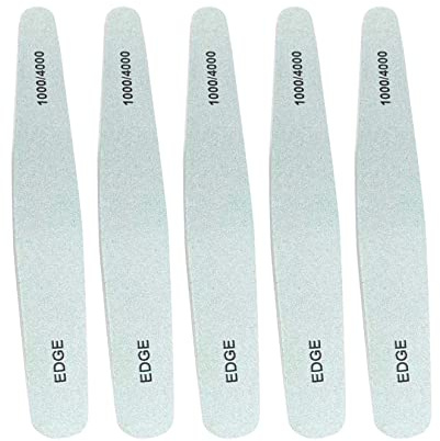 Nagelfil Nagelpolerad Remsspamp Poleringsblock Dubbelsidig Sandmanikyr Tools Nail Art Pedicure Tools 5st 1000/4000 För Salon Home Use