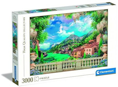 Clementoni - 33553 Collection - Lush Terrace On Lake, Puzzle 3000 Teile Für Erwachsene Und Kinder 10 Jahren, Geschicklichkeitsspiel Für Die Ganze Familie