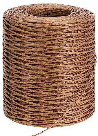Opopark 2mm Floral Wire,656 Feet Bendable Vine Bind Wire for Floral Bouquets Wrapping,Floristry Arrangement and Crafts(Brown)