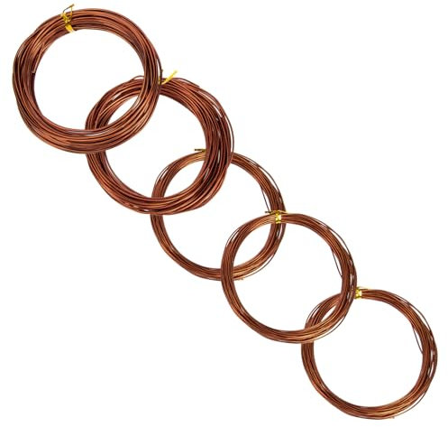 INOOMP 5rollen Aluminium Bonsai Set Praktische Bonsai Trainingsdrähte Für Formgebung Und Unterstützung Von Pflanzen Für Und Gartenarbeit