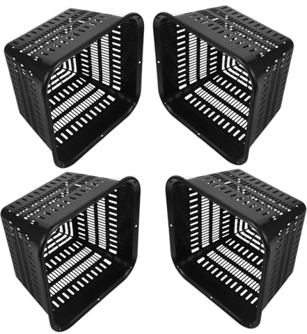 BESPORTBLE 4pezzi Cesto Per Piante Idroponiche in Plastica Resistente Vasi Rete Piccoli Per Coltivazione Indoor e Giardino Riutilizzabile Traspirante e Durevole