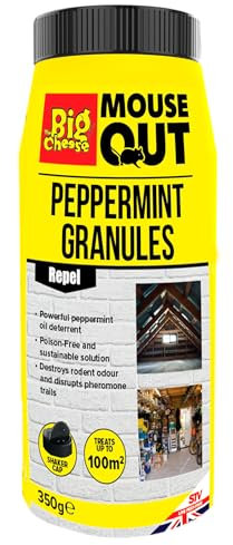 The Big Cheese® Mouse Out® Peppermint Granules - 350g, Anti-Rodent Rat & Mouse Deterrent & Repellent