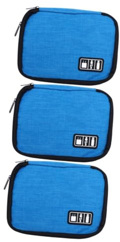 Artibetter 3pcs Multi-function Pouch Cable Case Organiser for Travel Organize Charger Data Cable Earphone Material