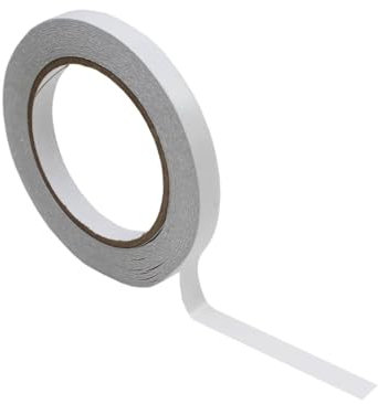 RFE 1 Roll of 12mm Wide x 50 Metre Double Sided Sticky Tape, Adhensive Sticky Tapes, Double Sided Adhesive Clear Sticky Tape for Craft, DIY, Scrapbooking and Card Making, Arts, Rubber Stamps (1)