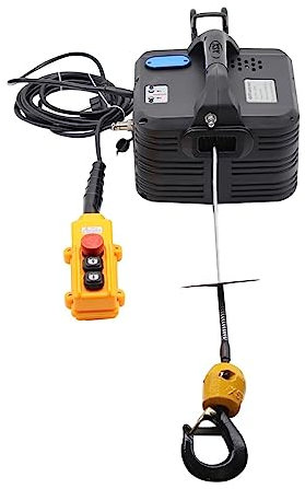 Ascenseur à palan électrique Palan électrique, télécommande sans fil for la maison, la climatisation portative, petit treuil de grue, petit treuil de grue(200kg 21m)