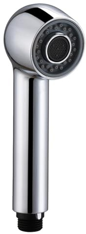 Douchette de Remplacement pour Robinet de Cuisine, 2 Jets, Tête de Douche pour Mitigeur, Matériau ABS Durable, Anti-éclaboussure, Économie d'Eau, Facile à Installer (argenté)