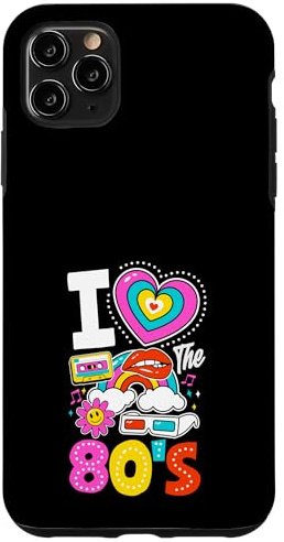 Boombox rétro Vintage, Retour aux années 80, I Love The 80's Coque pour iPhone 11 Pro Max