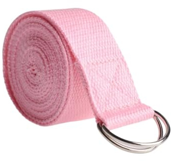 Yogagurt 1pc Yoga Gurt for Pilates Ballett Mit Einstellbare D-Förmigen Schnalle für Dehnübungen(Pink)
