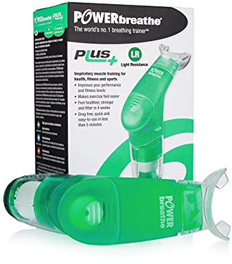 Powerbreathe Plus - i ljuset - blandat träningshjälp - grön