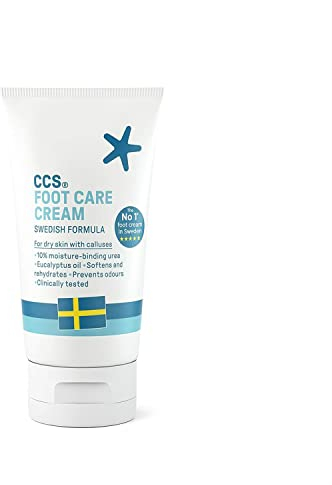 CCS Professional Foot Care Cream 60 ml - Moisturise and Protect Dry and Callused Feet, Contains 10% Urea and Eucalyptus Oil, Clinically Tested, Suitable for Diabetics