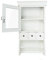 elbmöbel H60 x B34 x T16cm Wandschrank Küchenschrank Landhaus weiß Holz Schrank Gewürzregal Badschrank (H60 x B34 x T16cm)