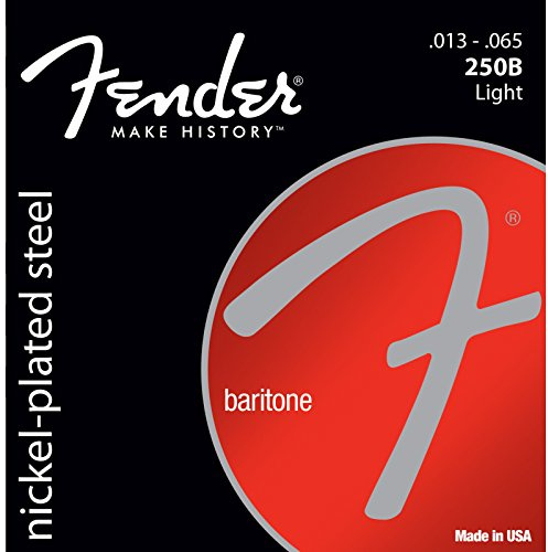 Fender Bass-Saiten aus vernickeltem Stahl, Runddraht, 1 Stück 13-65 Baritone