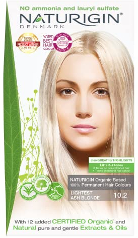 Helles Aschblond 10.2 permanente Haarfabe mit natürlichen Inhaltsstoffen - Ohne Ammoniak