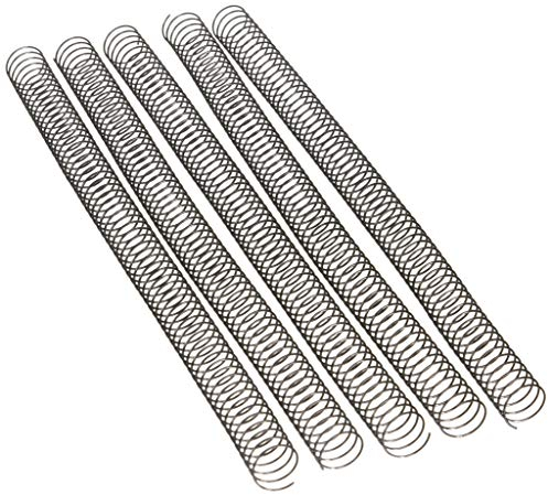 Fellowes Metallspiralen für Bindemaschine, 5:1, 59 Löcher, Schwarz, 25 Stück 16 mm schwarz