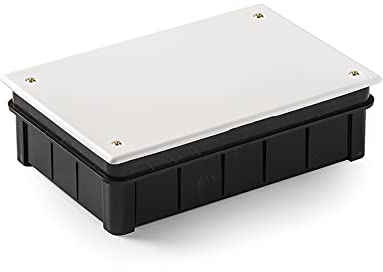 FAMATEL – Wasserdichte Abzweigdose IP30 | Deckel mit Schrauben | Ohne Kegel | 160x100x50 | Grau