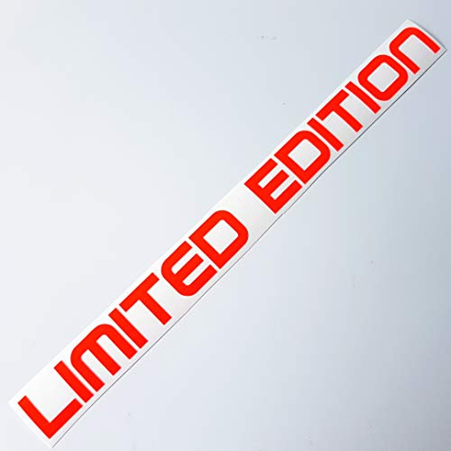 Folien-Zentrum - Limited Edition Neon Rot 20 x 1,5 cm - hochwertiger Aufkleber Auto Tuning - OEM & JDM Autosticker - Lustige Aufkleber für Car - Stickerbomb - Autoaufkleber - Made in Germany