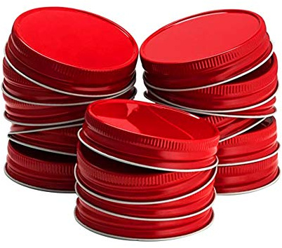 Coperchi per conserve, 24 coperchi wist-off, tappo riutilizzabile resistente e sicuro per barattolo di vetro a bocca larga regolare, barattoli per marmellata barattoli per conservazione, 70 mm/86 mm