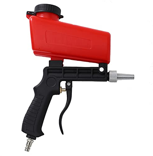 Sandstrahlgeräte 90psi Portable Sandstrahlpistole Pneumatische Werkzeug Kleine Sandstrahlen Spritzpistole Einstellbar Sandblaster (Color : VIP)