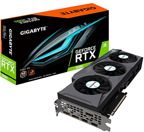 GIGABYTE RTX 3080 GV-N3080EAGLE-12GD Carte Graphique Noir