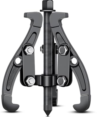 BELOMI 3 Jaw Inner Bearing Puller, Pilot Bearing Gear Puller for Auto with Reversible Jaws, Heavy Duty Gear Extractor Tool for Automotive Wheel, Pulling Kit for Motorcycle Car SUV (6 inch)