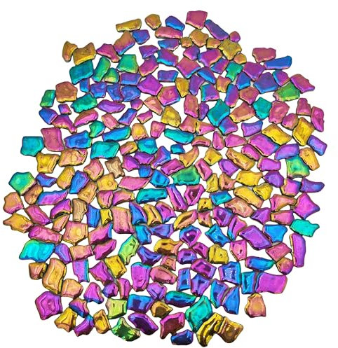 1.1LB Random Ceramics Mosaic Tiles,DIY Making Creative Ceramic Mosaic Tiles for DIY Craft Plates Flowerpots Vases Cups Mosaic Making Supplies (Irregular Rainbow)