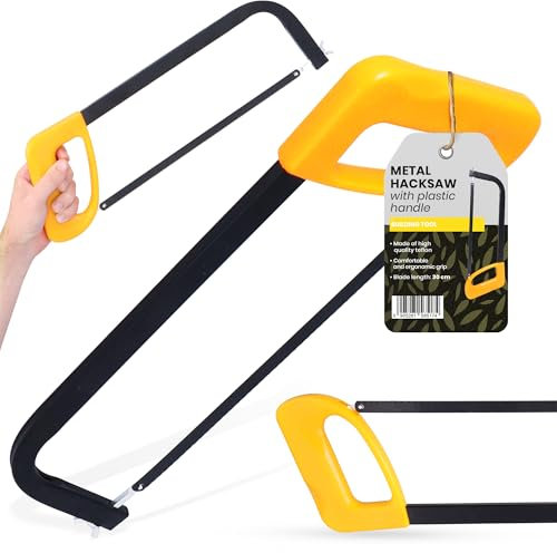 Sierra de Arco Metálica 300 mm Universal Madera Acero Tubería PVC Aluminio Plástico Metales no Ferrosos Hoja de Sierra Intercambiable