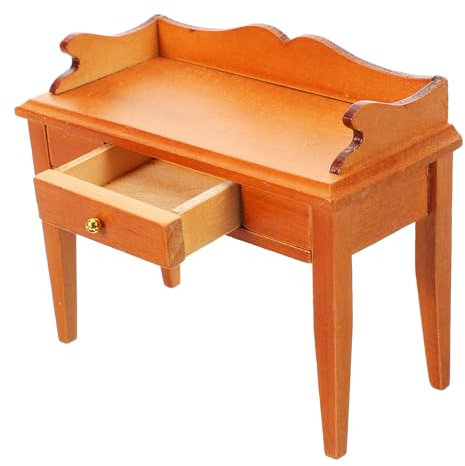 ibasenice Miniatur Schreibtisch Für Detailgetreue Miniaturmöbel Für Schlafzimmer Und Studienraum Zubehör Für Kreative Und -projekte