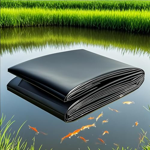 eryssgbf Revêtement de Bassin en HDPE, Bâche pour Bassin Jardin 2X8m 6X12m 10X16m,Bâche D'étang aux intempéries pour Jardins d'eau Bassins à Poissons Fontaines paysager (Taille : 6x9m)